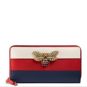 Authentic & New Gucci Queen Margaret leather zip around wallet